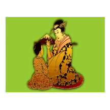 Gold Geisha Post Card