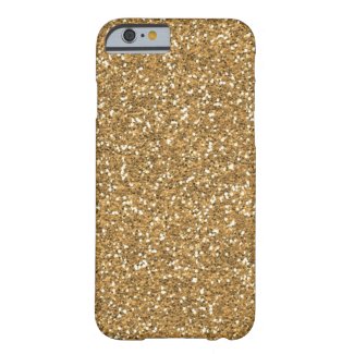 Gold Glam Faux Glitter iPhone 6 Case