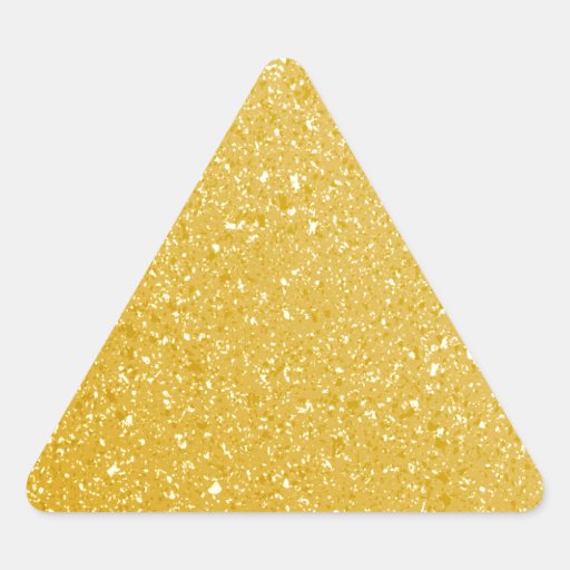 GOLD GLITTER BACKGROUND TRIANGLE STICKER Zazzle