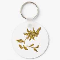 Gold-Glitter Butterfly keychains by iluniasart Gold-Glitter Butterfly keychains