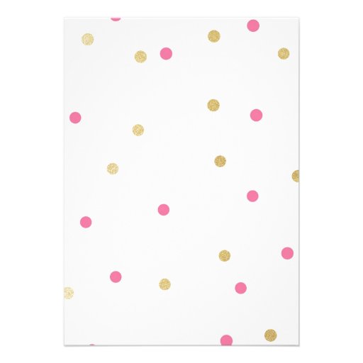 Gold Glitter Confetti Birthday Invitations