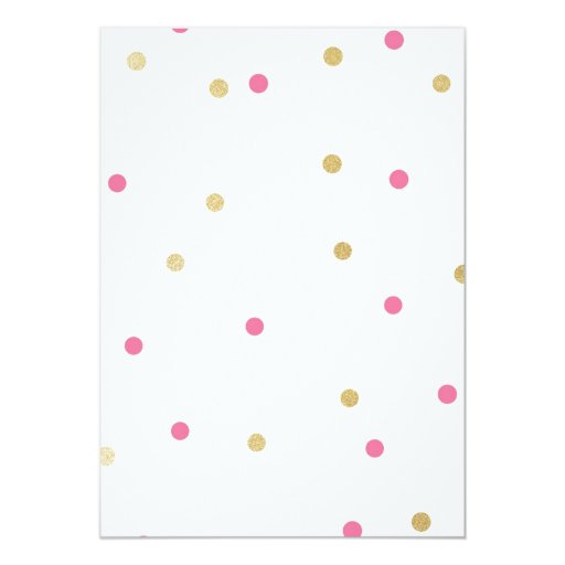 Gold Glitter Confetti Birthday Invitations