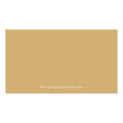 Gold Glitter Confetti Business Card Templates (back side)