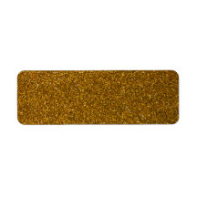 Gold Glitter Custom Return Address Label