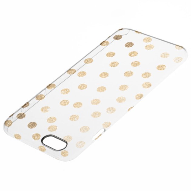 Gold Glitter Dots Clear Phone Case Uncommon Clearlyâ„¢ Deflector iPhone 6 Plus Case-3