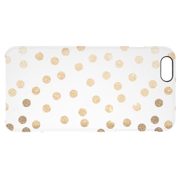 Gold Glitter Dots Clear Phone Case Uncommon Clearlyâ„¢ Deflector iPhone 6 Plus Case-5