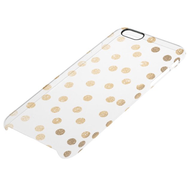 Gold Glitter Dots Clear Phone Case Uncommon Clearlyâ„¢ Deflector iPhone 6 Plus Case-4