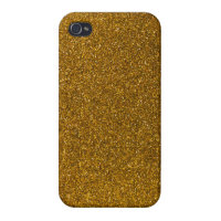 Gold Glitter iPhone 4 Covers