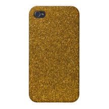 Gold Glitter iPhone 4 Covers
