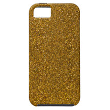 Gold Glitter iPhone 5 Cover