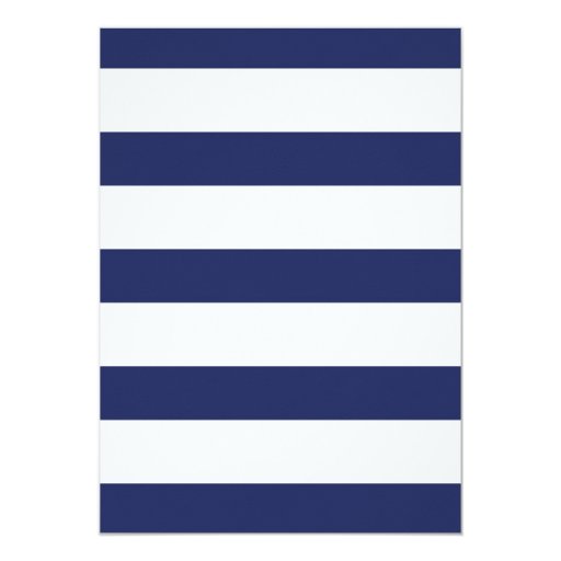 Gold Glitter & Navy Blue Stripe Shower Invitation