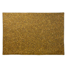 Gold Glitter Place Mats