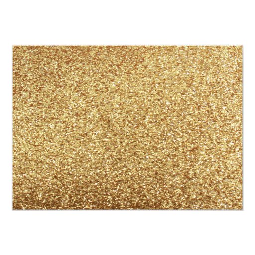 Gold Glitter Will You Be My Bridesmaid Invitation