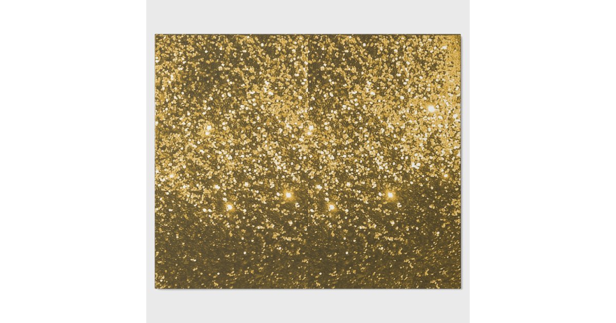 Gold Glitter Wrapping Paper Zazzle