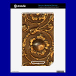 GOLD GOLDEN FLORAL METALLIC SCROLL PATTERN skins
