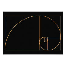 Gold Golden Spiral Personalized Announcement