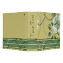 Gold Green White Abstract Design TBA Avery Binder binder