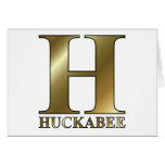 Gold H - Mike Huckabee cards