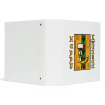Gold Happy Kwanzaa Vinyl Binders