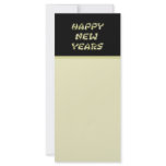 gold Happy New Years Custom Rack Cards