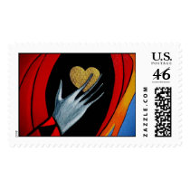 Gold Heart for valentines day postage by cardtricks Gold Heart for valentines day postage
