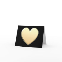 Gold Heart Notecards