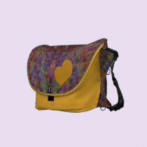 Gold Heart Rickshaw Messenger Bag messenger bags
