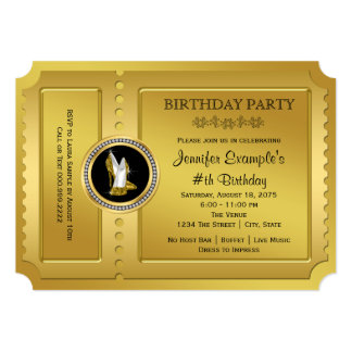 golden invitations