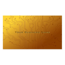 Gold High tech Circuit Board business card
