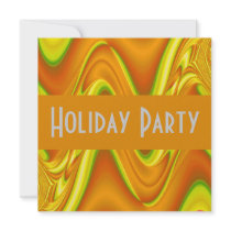 gold Holiday Party invitations