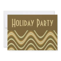 gold Holiday Party invitations