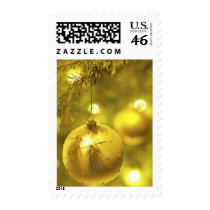 Gold Holiday Tree Ornament postage by HolidayPostage Gold Holiday Tree Ornament postage