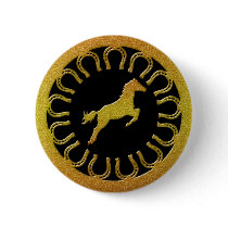 GOLD HORSE AND HORSESHOES BUTTONS