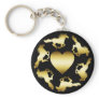 GOLD HORSES RING KEY CHAINS