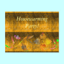 Gold Housewarming postcards