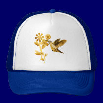 Gold Hummingbird Hat hats