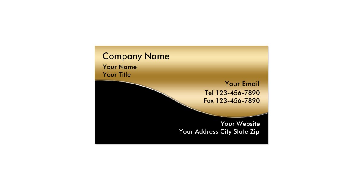 Gold Investment Business Cards Zazzle