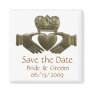 Gold Irish Claddagh - save the date Refrigerator Magnet