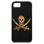 Gold Jolly Roger iPhone 5 Case