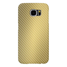 Gold Kevlar Carbon Fiber Base Samsung Galaxy S6 Cases