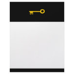 Gold Key on Black. Letterhead