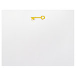 Gold Key on White. Letterhead Template
