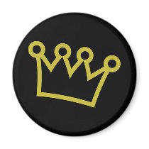 gold king crown deluxe magnets