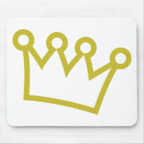 gold king crown deluxe mousepads
