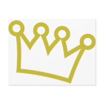 gold king crown deluxe postcards