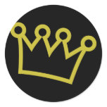 gold king crown deluxe stickers