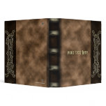 Gold Knotwork Vintage Leather Binder
