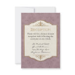 Gold &amp; Lace Classic Formal Elegant Wedding Invite