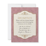 Gold &amp; Lace Classic Formal Elegant Wedding Invite