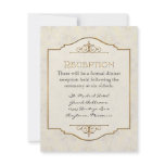 Gold &amp; Lace Classic Formal Elegant Wedding Invite